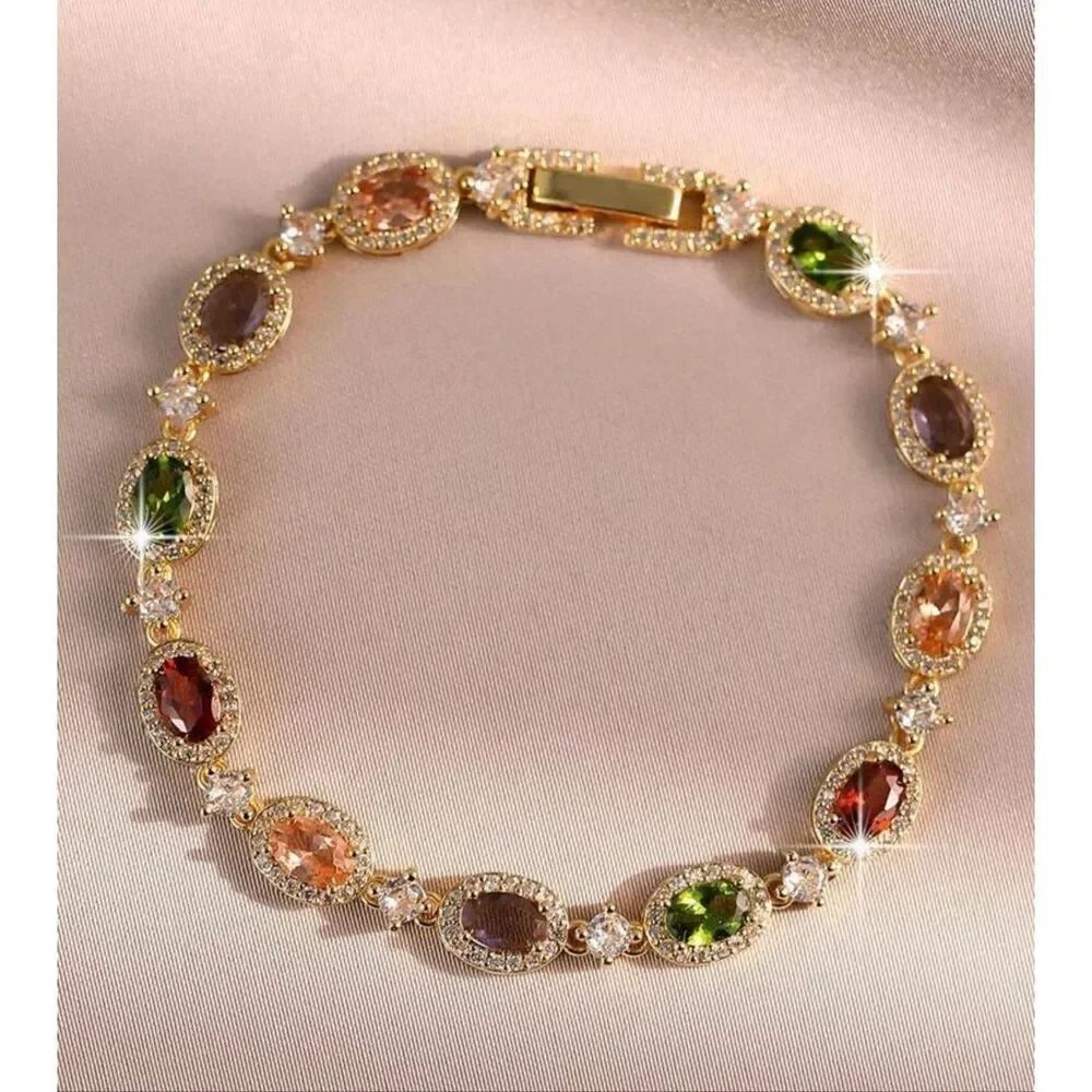 Multicolored Gemstone Bracelet